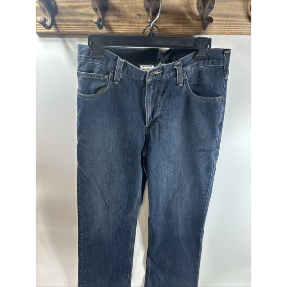 Carhartt Relaxed Straight Fit Work Denim Blue Jeans Pants Men Size 31x32 - Picture 1 of 8